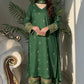 Elegant Green Embroidered Crepe Silk Suit Set for Festive and Party Wear
