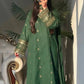 Elegant Green Embroidered Crepe Silk Suit Set for Festive and Party Wear