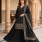 Elegant Hand Beaded Embroidered Palazzo Suit Set for Festive and Family Functions