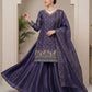 Elegant Hand Beaded Embroidered Palazzo Suit Set for Festive and Family Functions