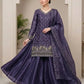 Elegant Hand Beaded Embroidered Palazzo Suit Set for Festive and Family Functions