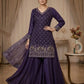Elegant Hand Beaded Embroidered Palazzo Suit Set for Festive and Family Functions