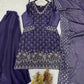 Elegant Hand Beaded Embroidered Palazzo Suit Set for Festive and Family Functions