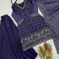 Elegant Hand Beaded Embroidered Palazzo Suit Set for Festive and Family Functions