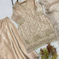 Elegant Hand Beaded Embroidered Palazzo Suit Set for Festive and Family Functions