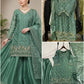 Elegant Hand Beaded Embroidered Palazzo Suit Set for Festive and Family Functions