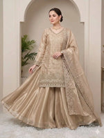 Elegant Hand Beaded Embroidered Palazzo Suit Set for Festive and Family Functions