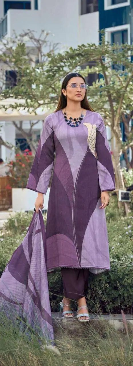 Elegant Heavy Poly Rayon Digital Print Kurti Set with Straight Pant & Mal Chanderi Dupatta