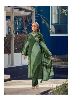 Elegant Heavy Poly Rayon Digital Print Kurti Set with Straight Pant & Mal Chanderi Dupatta
