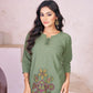 Elegant Heavy Rayon Embroidered Co-Ord Set – Stylish Two-Piece Outfit with Straight Pants