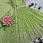 Elegant Heavy Shimmer Silk Gown with Dupatta – Embroidery Sequins Work, 3.5 Meter Flair, Fully Stitched