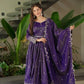 Elegant Heavy Shimmer Silk Gown with Dupatta – Embroidery Sequins Work, 3.5 Meter Flair, Fully Stitched