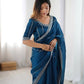 Elegant JMC Silk Saree for Festive, Party and Evening Occasions