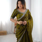 Elegant JMC Silk Saree for Festive, Party and Evening Occasions