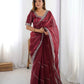 Elegant JMC Silk Saree for Festive, Party and Evening Occasions