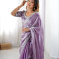 Elegant JMC Silk Saree for Festive, Party and Evening Occasions