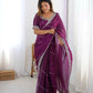 Elegant JMC Silk Saree for Festive, Party and Evening Occasions