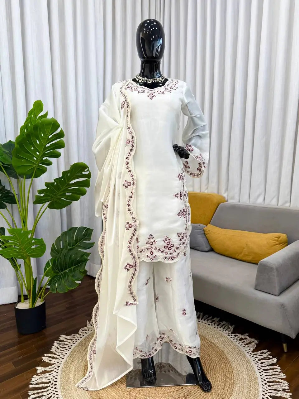 Elegant JMC Silk Suit Set for Festive, Wedding and Occasion Wear