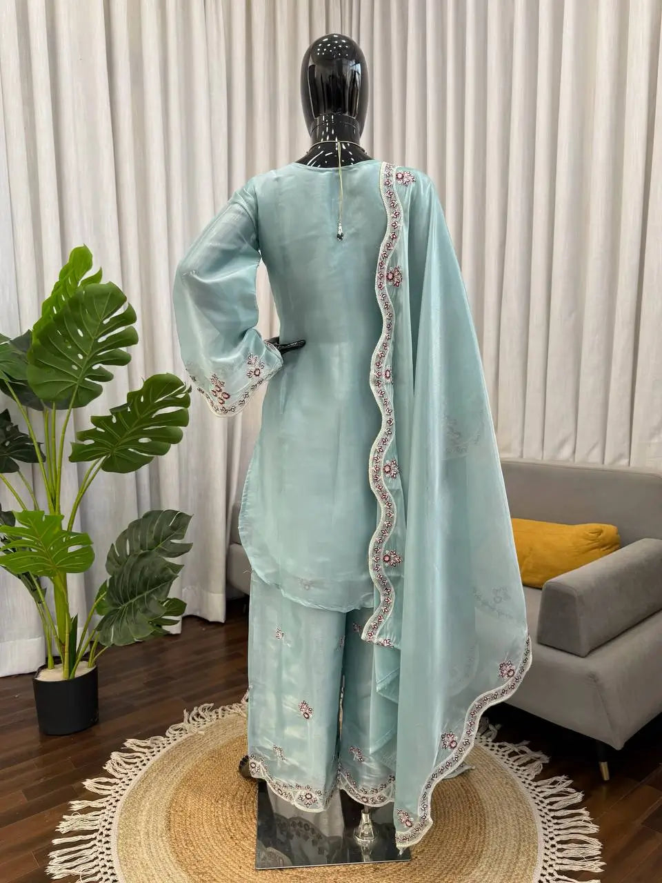 Elegant JMC Silk Suit Set for Festive, Wedding and Occasion Wear