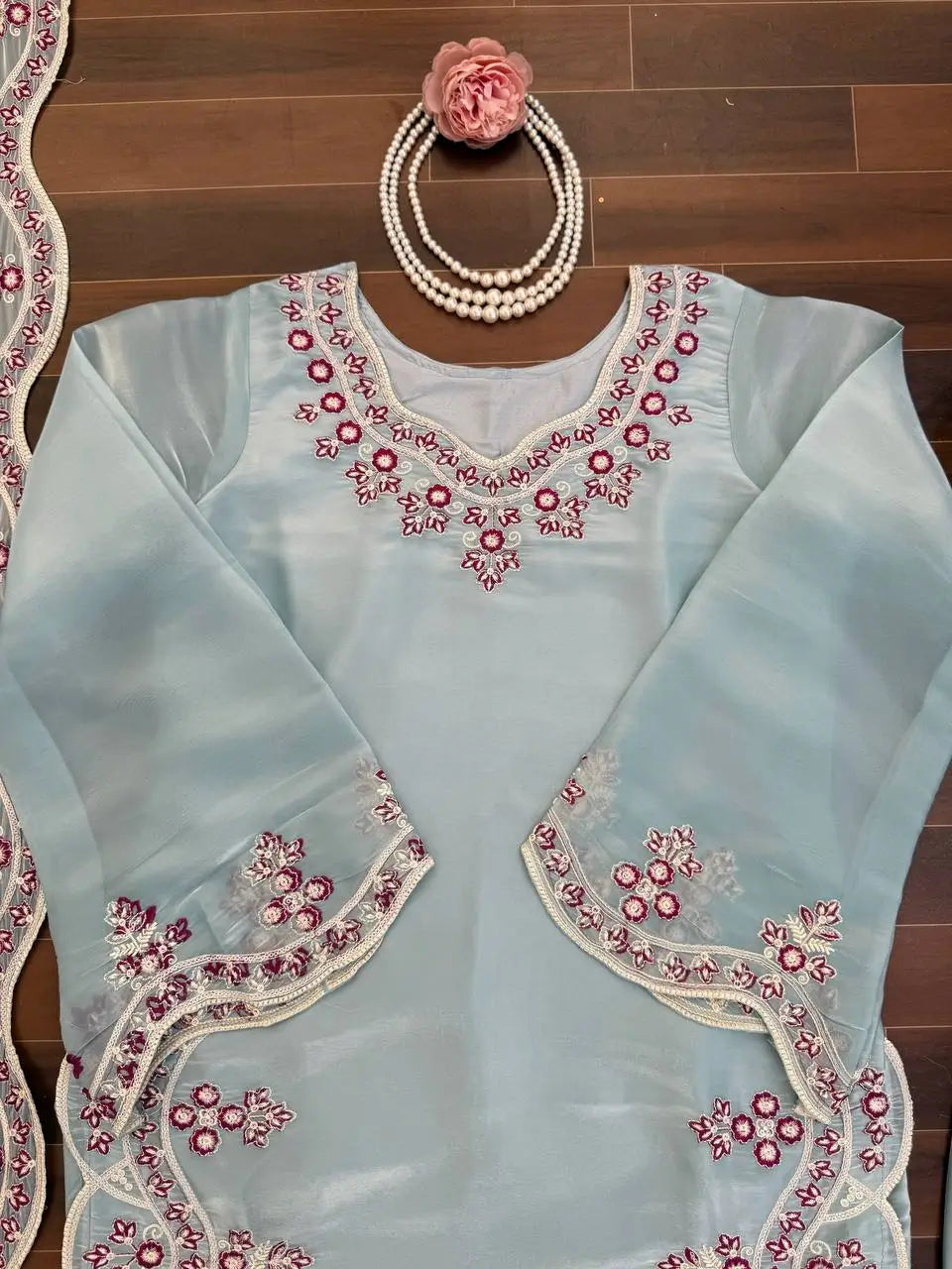 Elegant JMC Silk Suit Set for Festive, Wedding and Occasion Wear