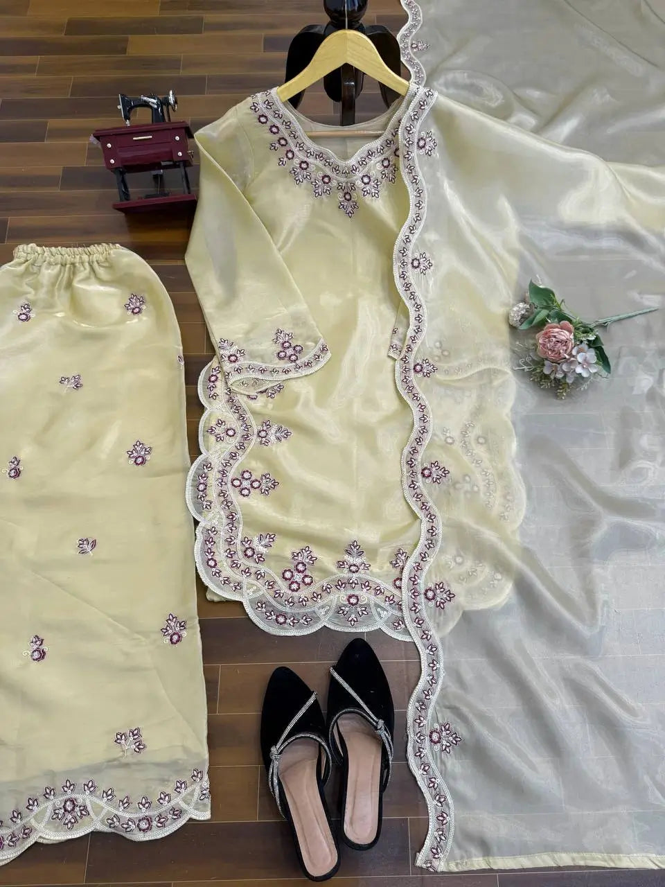 Elegant JMC Silk Suit Set for Festive, Wedding and Occasion Wear