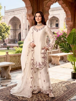 Elegant JMC Silk Suit Set for Festive, Wedding and Occasion Wear