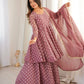 Elegant Jacquard Sharara Suit Set for Festive and Family Functions