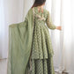 Elegant Jacquard Sharara Suit Set for Festive and Family Functions