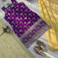 Elegant Jacquard Silk Palazzo Set for Festive and Party Wear