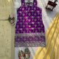 Elegant Jacquard Silk Palazzo Set for Festive and Party Wear