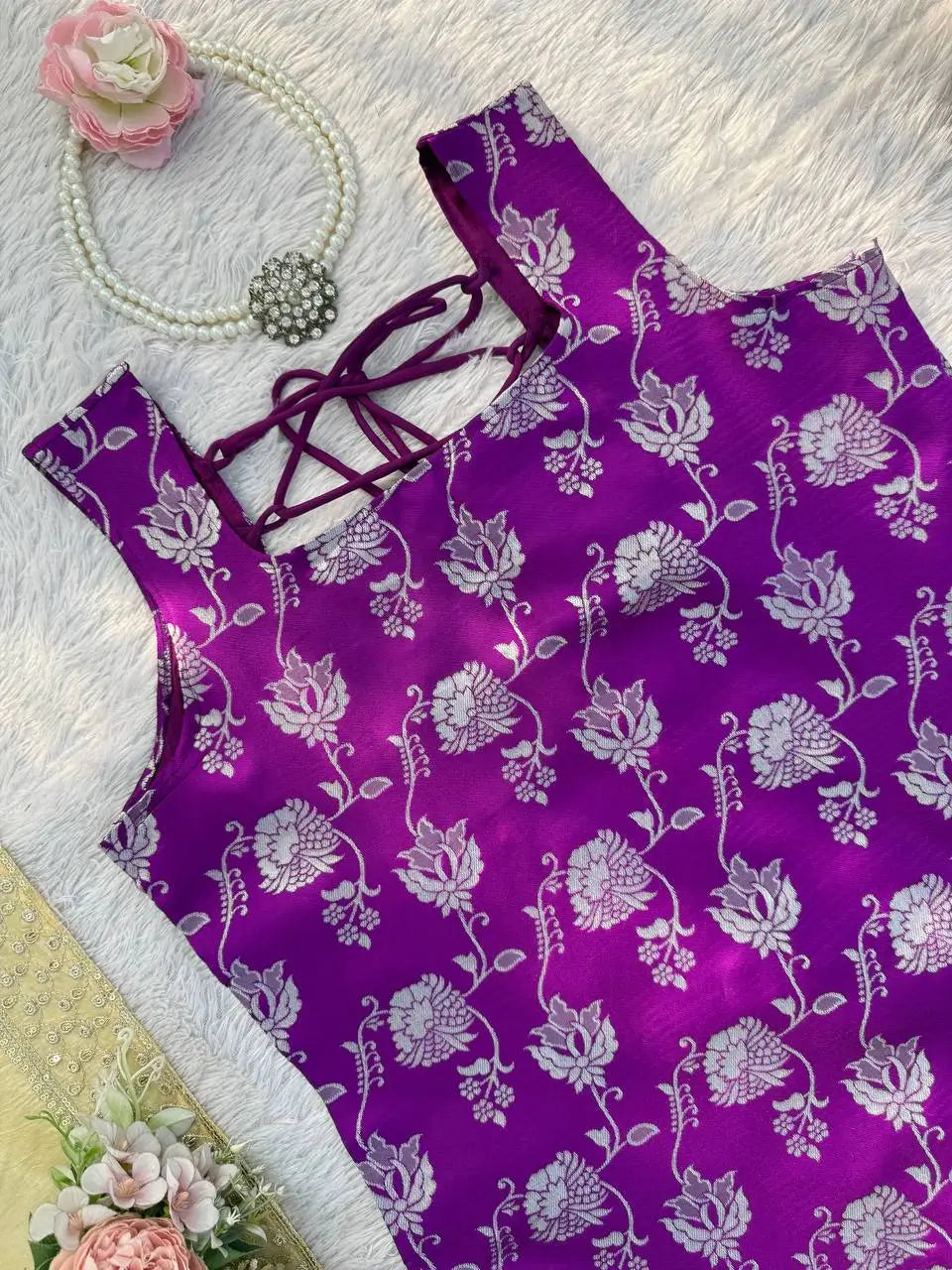 Elegant Jacquard Silk Palazzo Set for Festive and Party Wear