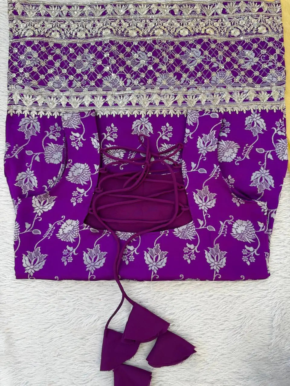 Elegant Jacquard Silk Palazzo Set for Festive and Party Wear