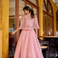 Elegant Linen Crush Lehenga Set with Embroidered Koti for Wedding and Festive Wear
