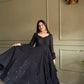 Elegant Lucknowi Embroidered Georgette Anarkali Suit for Festive and Party Wear