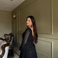Elegant Lucknowi Embroidered Georgette Anarkali Suit for Festive and Party Wear