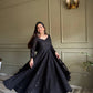 Elegant Lucknowi Embroidered Georgette Anarkali Suit for Festive and Party Wear