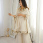 Elegant Mirror Work Organza Silk Sharara Set for Festive and Wedding Wear