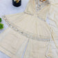 Elegant Mirror Work Organza Silk Sharara Set for Festive and Wedding Wear