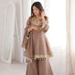 Elegant Mirror Work Organza Silk Sharara Set for Festive and Wedding Wear
