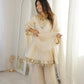 Elegant Mirror Work Organza Silk Sharara Set for Festive and Wedding Wear