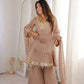 Elegant Mirror Work Organza Silk Sharara Set for Festive and Wedding Wear