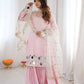 Elegant Mirror Work Sharara Suit Set