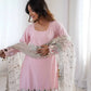 Elegant Mirror Work Sharara Suit Set