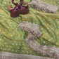 Elegant Moss Silk Saree for Festive and Wedding Wear