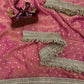 Elegant Moss Silk Saree for Festive and Wedding Wear