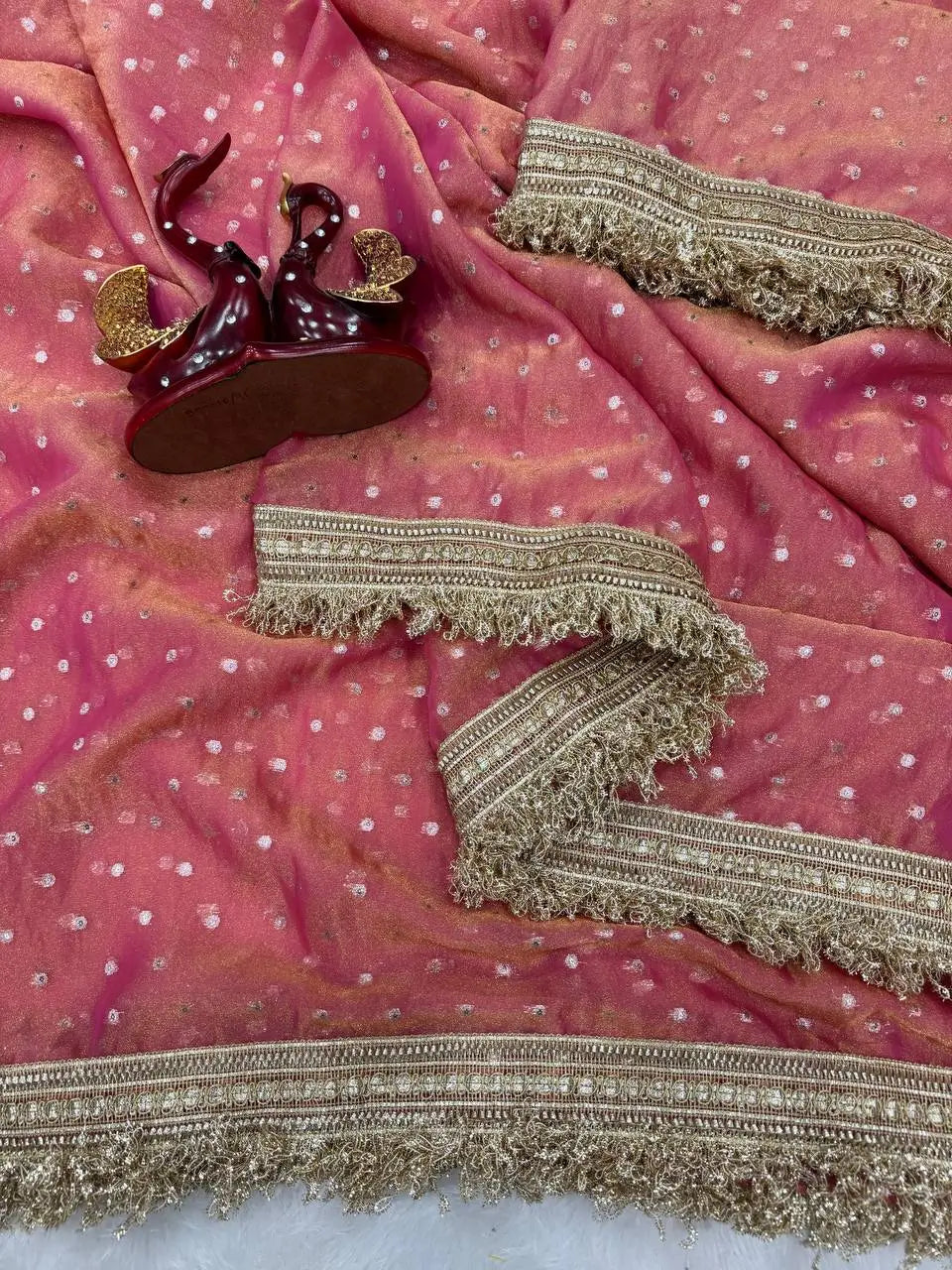 Elegant Moss Silk Saree for Festive and Wedding Wear