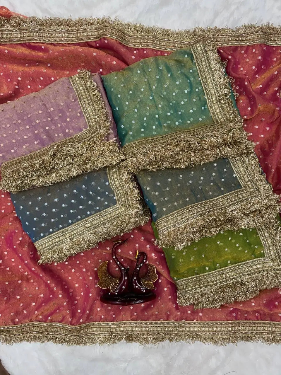 Elegant Moss Silk Saree for Festive and Wedding Wear