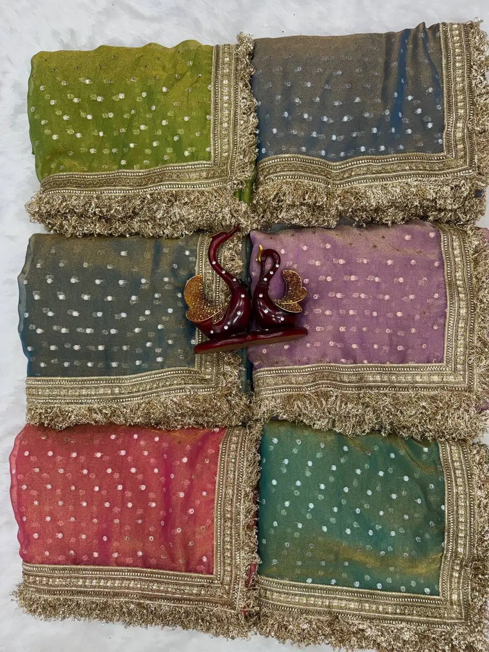 Elegant Moss Silk Saree for Festive and Wedding Wear