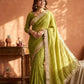 Elegant Moss Silk Saree for Festive and Wedding Wear