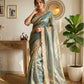 Elegant Moss Silk Saree for Festive and Wedding Wear